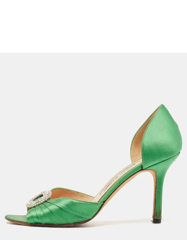 Pleated Satin Sedaraby Pumps