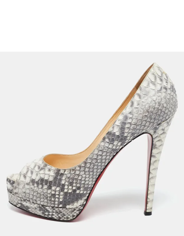 Python Altadama Peep Toe Platform Pumps