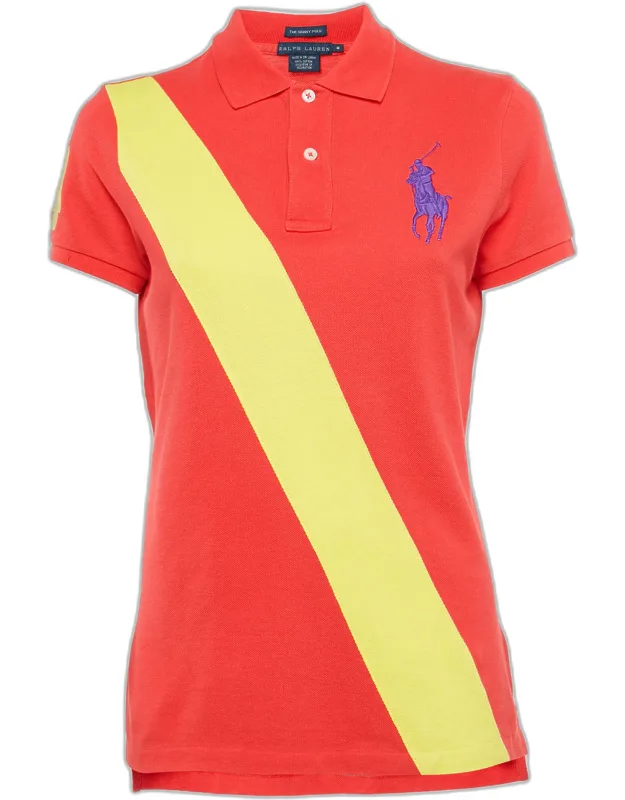 Cotton Pique Applique Detail Polo T-shirt
