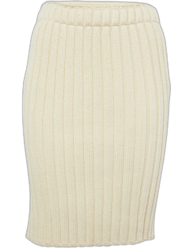 Rib Knit Pencil Skirt