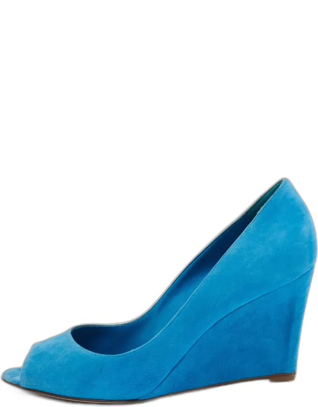 Peep Toe Wedge Pumps