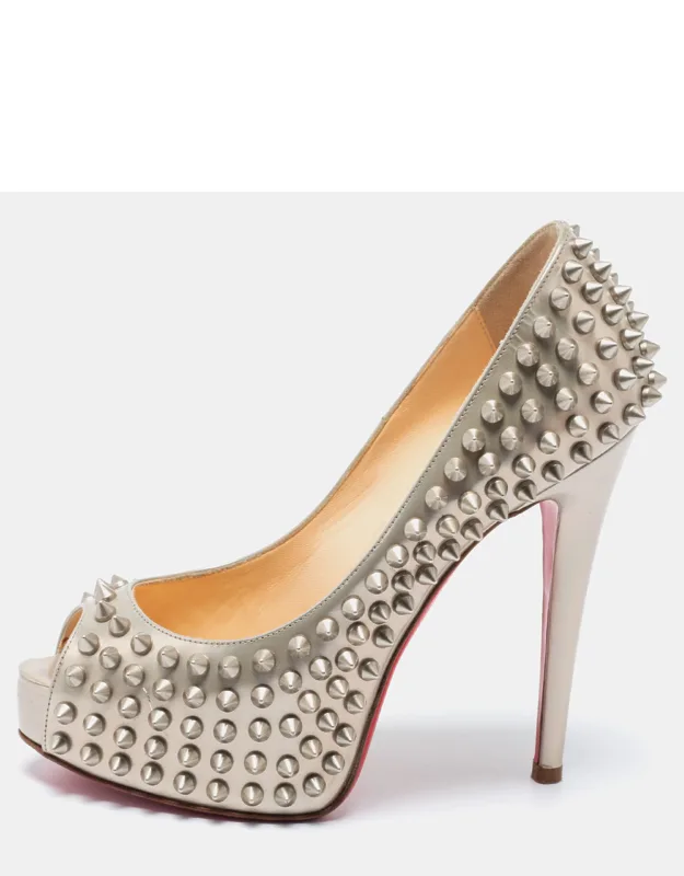 Peep Toe Spikes Platform Pumps