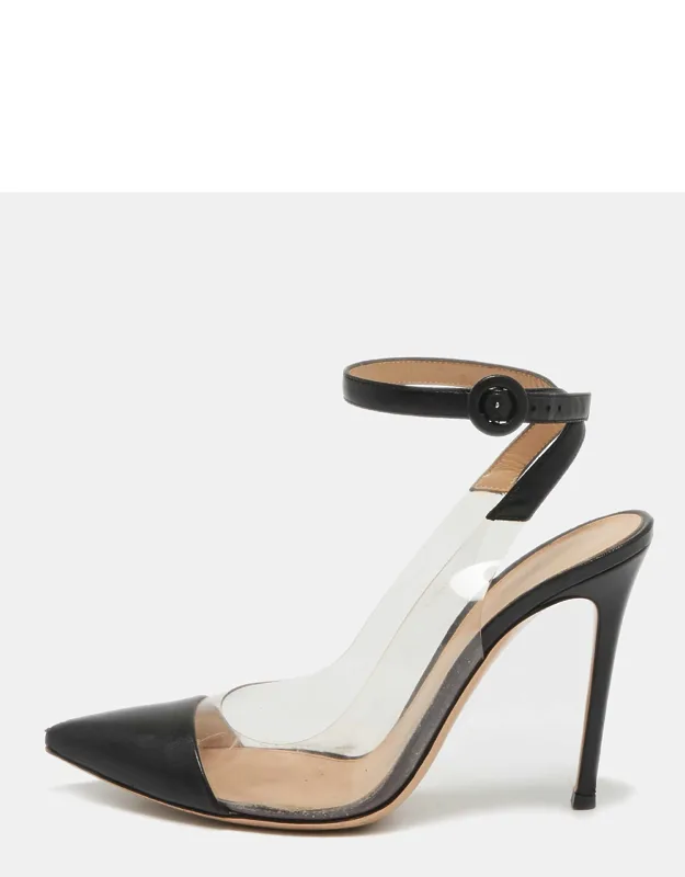 Leather And Pvc Anise Pumps