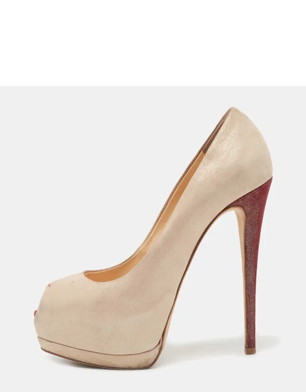 Giuseppe Zanotti Peep Toe Platform Pumps Chic Silhouette Attractive Design