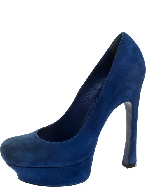 Suede Palais Platform Pump