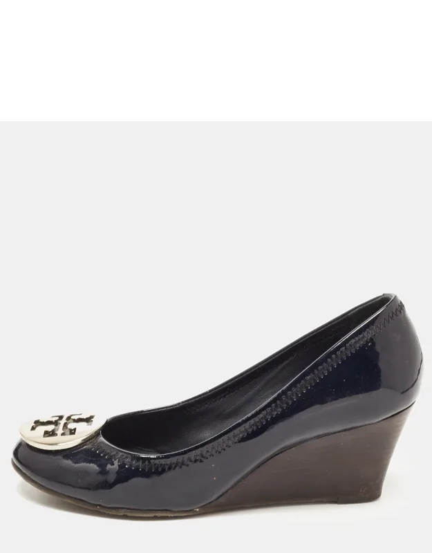 Patent Leather Wedge Pumps