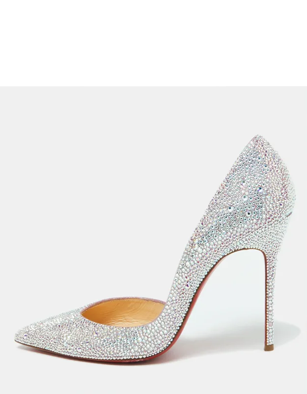 Metallic Leather Strass Crystal Iriza D'orsay Pumps