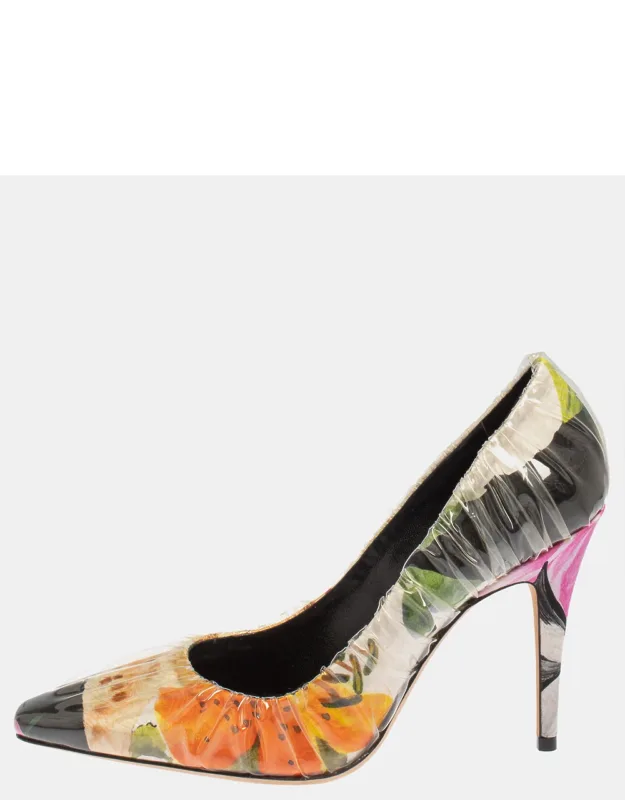 Off-white Multicolor Vinyl Pump