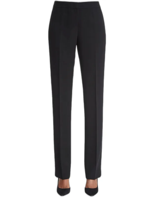 Barrow Finesse Crepe Pants With Flat Front And Straight Legs