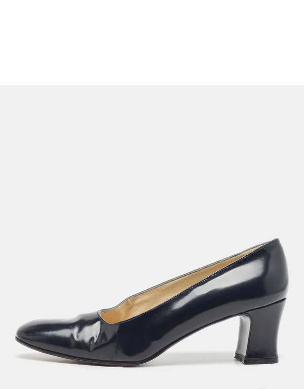 Patent Leather Square Toe Pumps