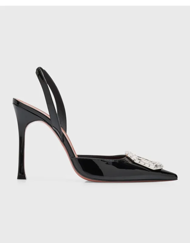 Camelia Ombre Patent Halter Pump