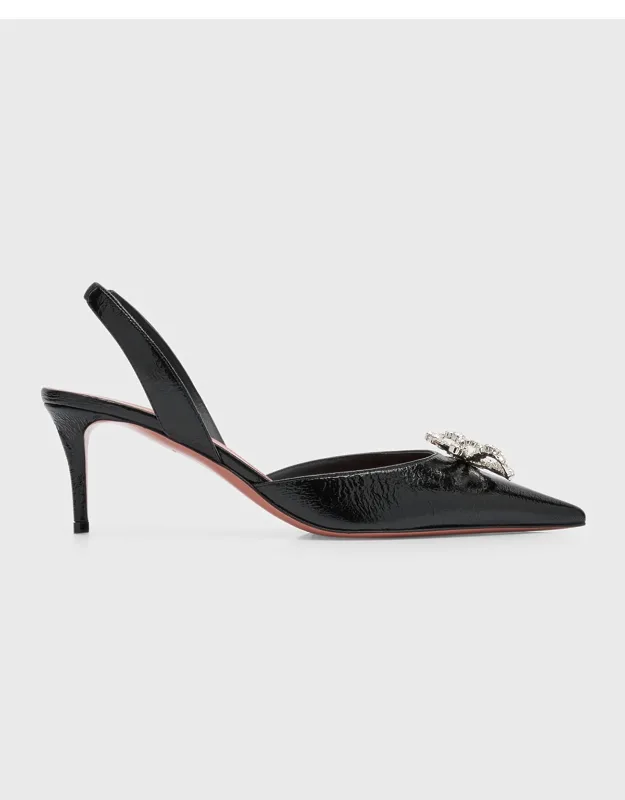 Rosie Crystal Bow Slingback Pumps