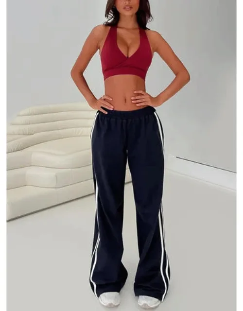Circuit Track Pants Elasticated Waistband, Contrast Stitching Detail