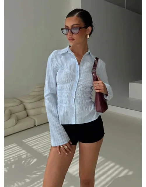 Liesel Shirred Long Sleeve Top