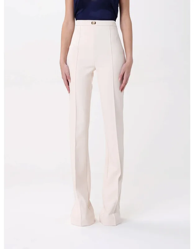 Pants Color Yellow Cream