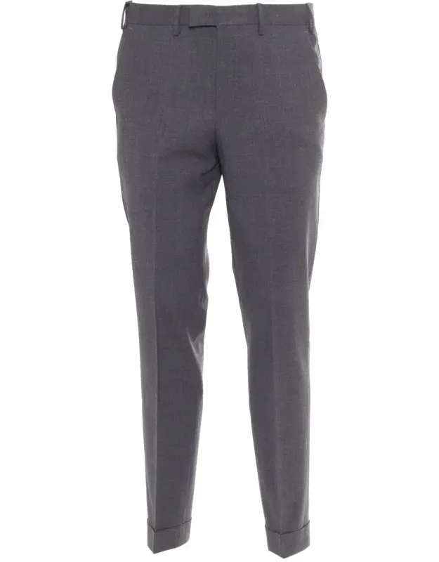 Pt Torino Pants With Diagonal Pockets And Flap Back Pockets