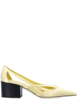 Satin Cut-out Pumps