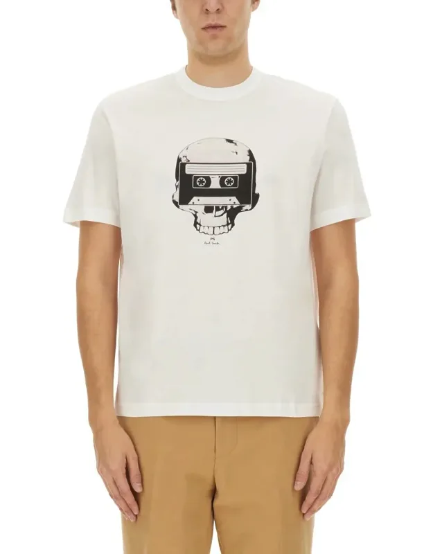 "tape Skull T-shirt - 100% Organic Cotton"