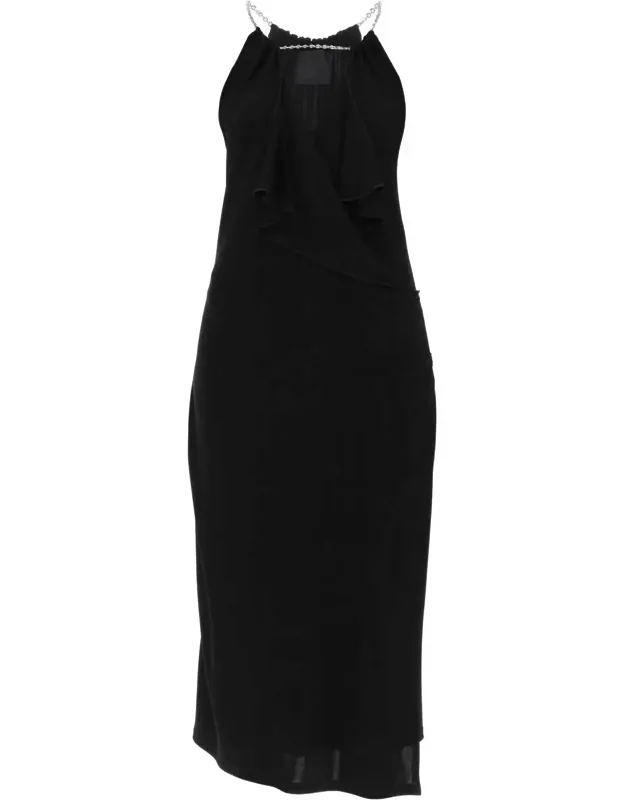 Midi Dress With Chain Detail
