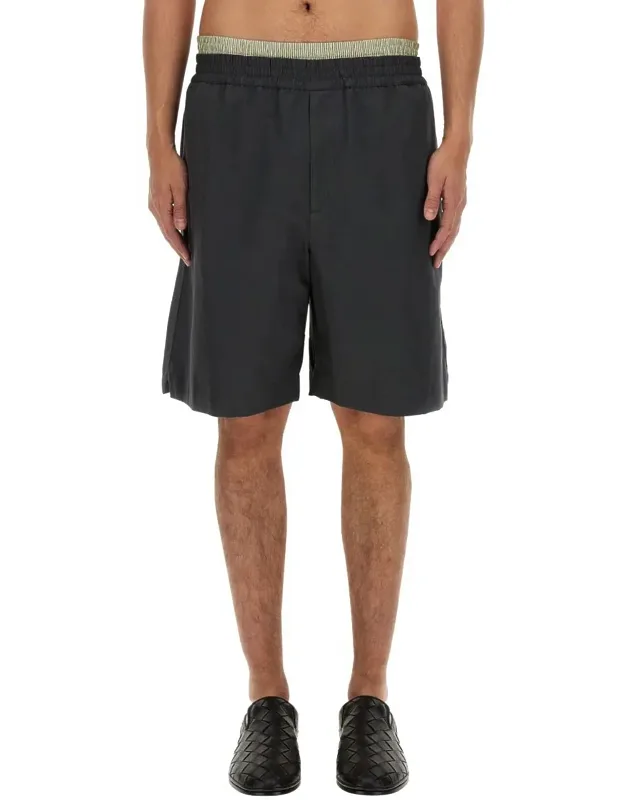 Bottega Veneta Cotton Shorts - 100% Cotton, The Model Is 185 Cm Tall