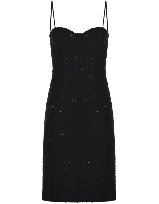 _rotate Dress With Adjustable Straps And Sweetheart Neckline_