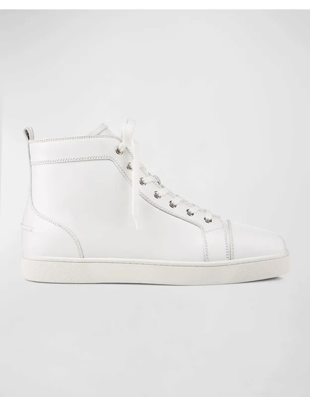 Leather High-top Sneakers