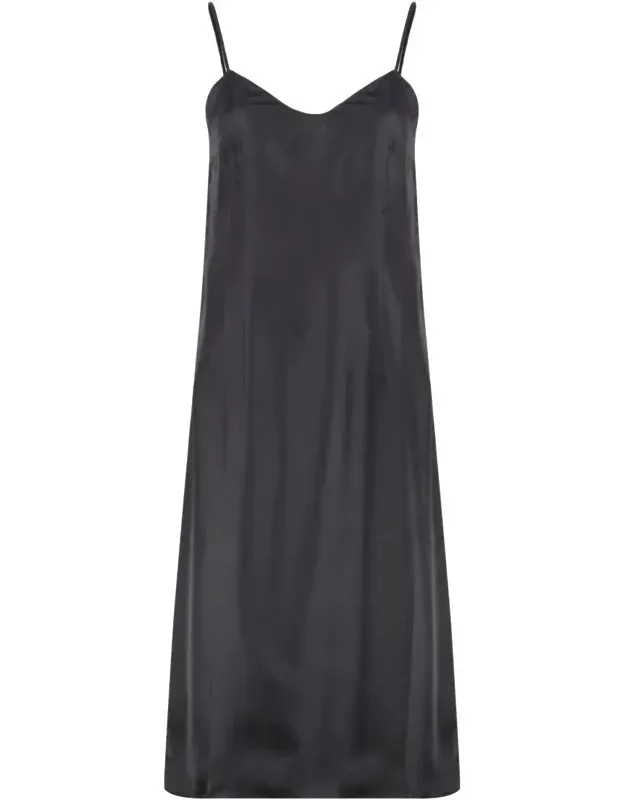 Silk Mini Dress With Thin Straps