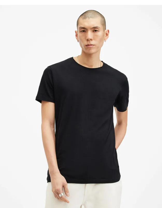 Figure Crew Neck Raw Edge T-shirt