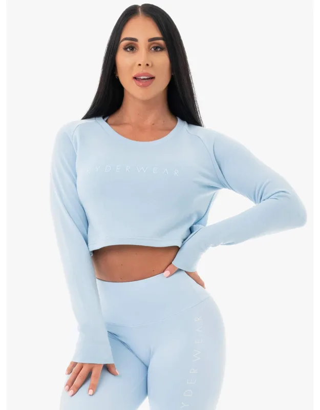 Ryderwear Cropped Sweater With Breathable Back And Comfortable Fit