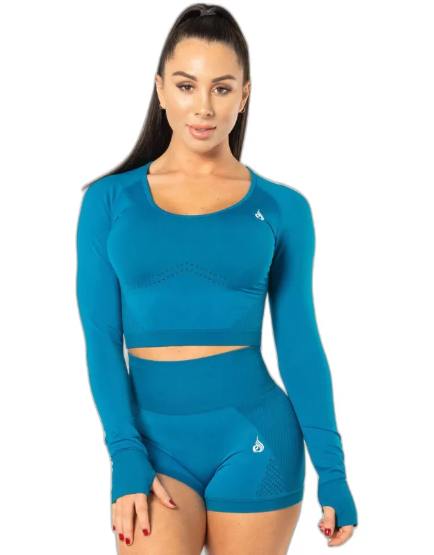 Electra Seamless Long Sleeve Crop Top