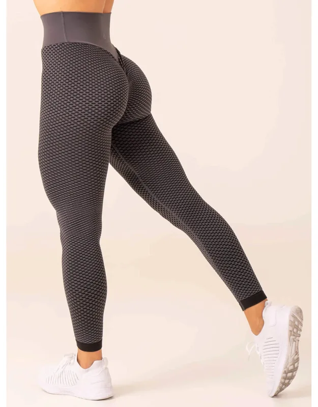 Ryderwear Honeycomb Scrunch Seamless Leggings - Squat Proof & High Waisted Compression