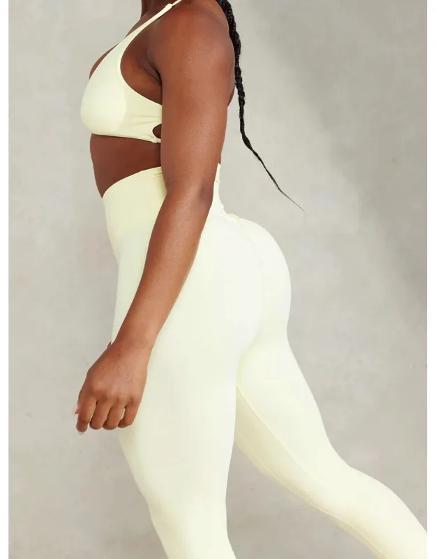 Ryderwear Nkd High Waisted Leggings - Supportive Foldover Waistband, Scrunch Bum Details