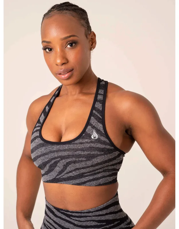 Zebra Seamless Sports Bra