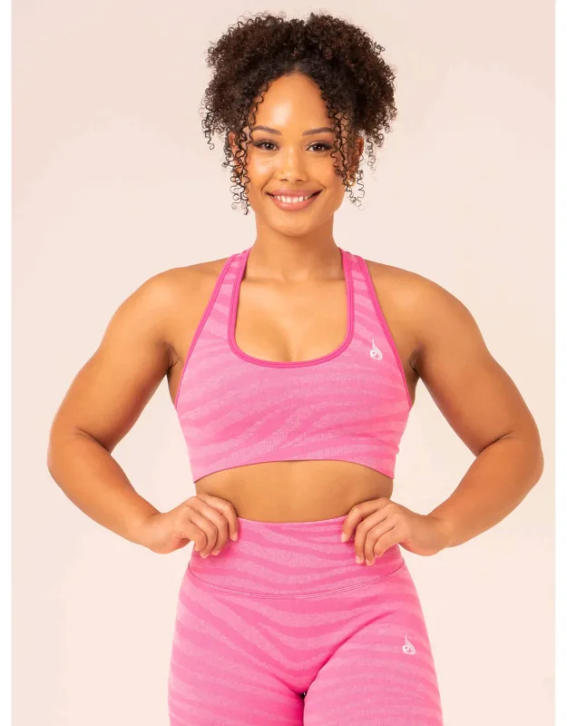 Zebra Seamless Sports Bra