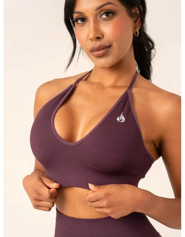 Lift Rib Seamless Halter Sports Bra