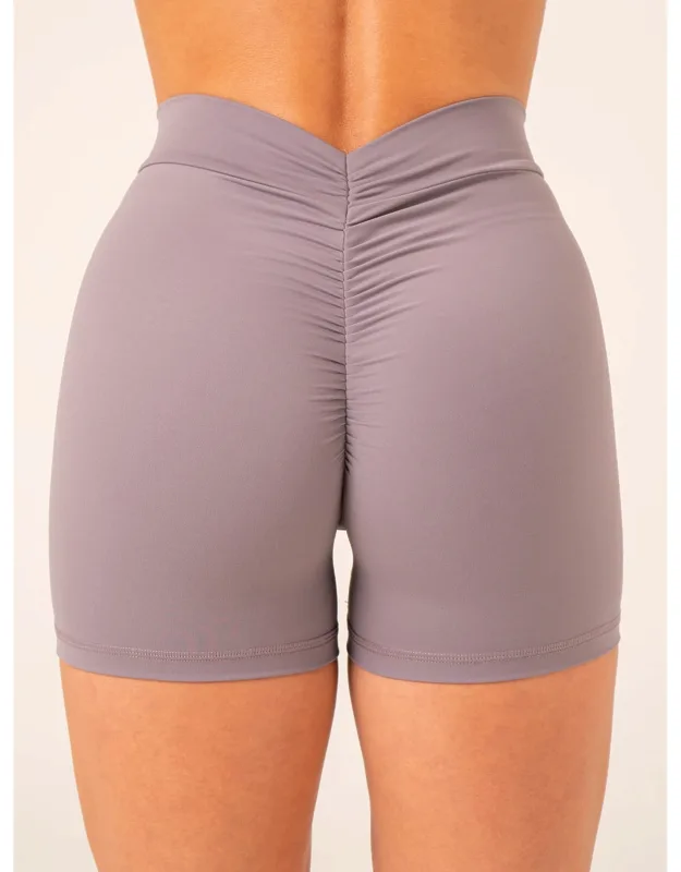 Nkd V Scrunch Shorts - Foldover Waistband, Scrunch Bum