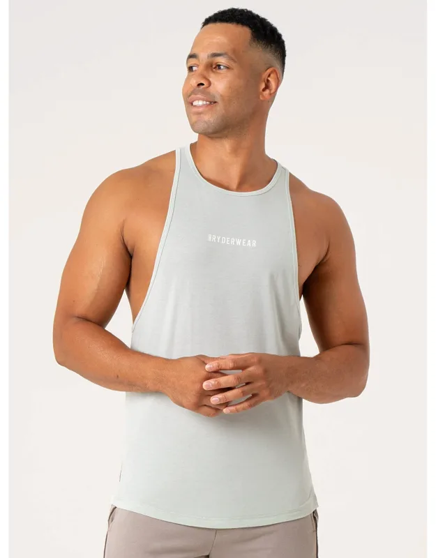Ryderwear Pursuit Tank - Baller Drop Armhole, Curved Hem With Side Splits