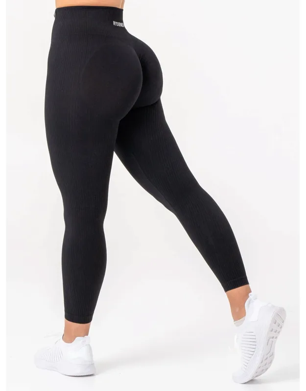 Rib Scrunch Seamless Leggings