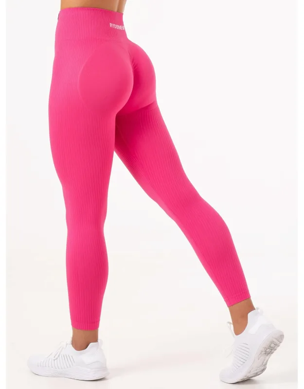 Rib Scrunch Seamless Leggings