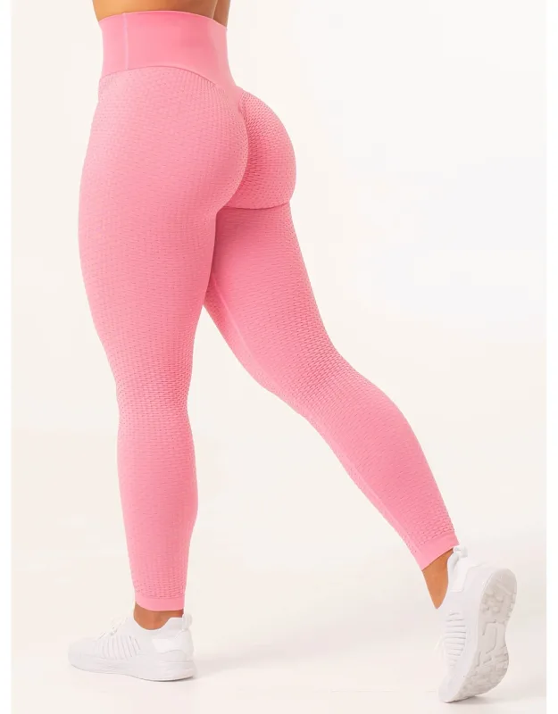 Honeycomb Scrunch Seamless Leggings - High Waisted Compression, Squat Proof