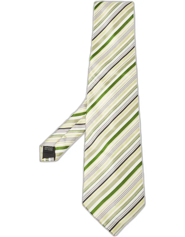 Diagonal Striped Silk Traditional Tie