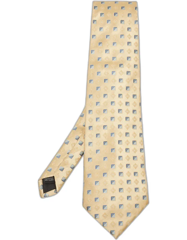 Patterned Silk Traditional Tie