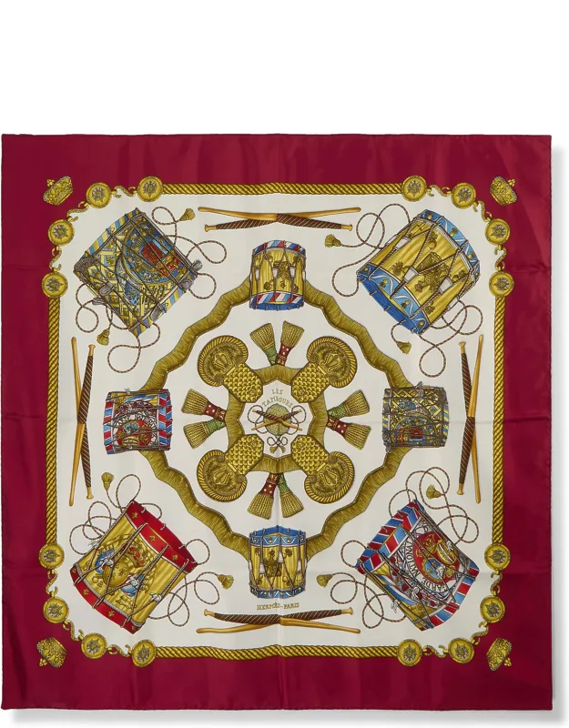 Les Tambours Silk Scarf