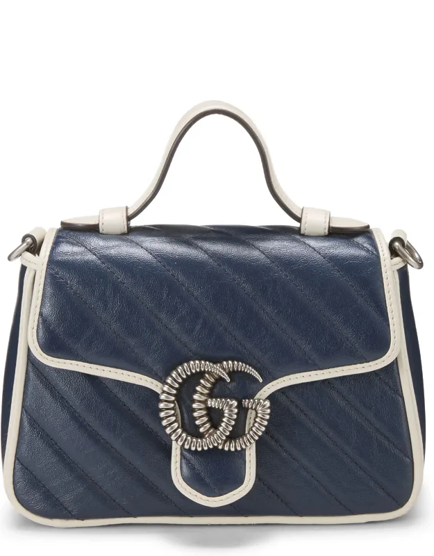 Torchon Gg Marmont Top Handle Bag Mini