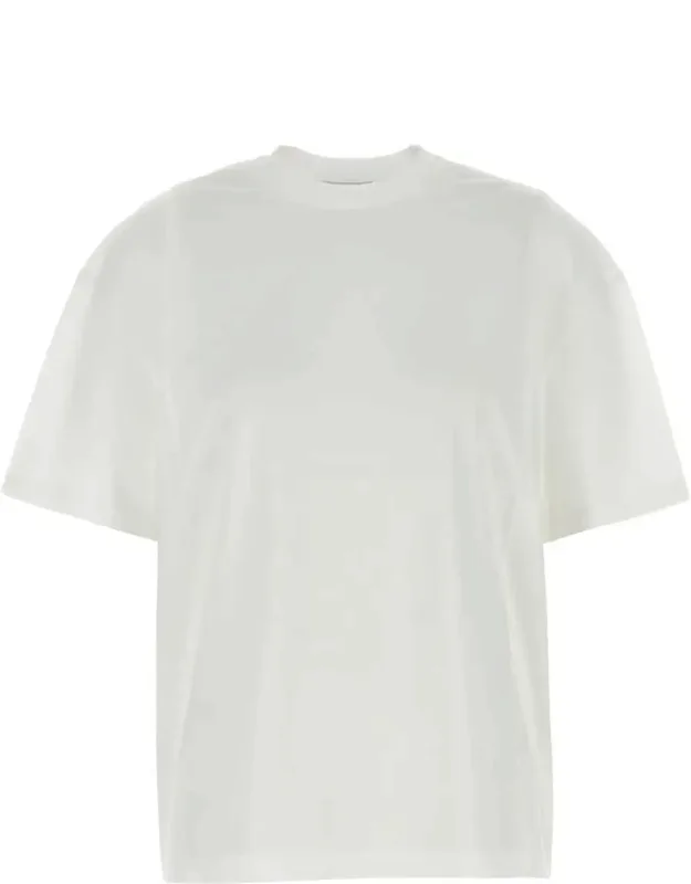 Prada Cotton T-shirt With Highlights And Triangle Logo