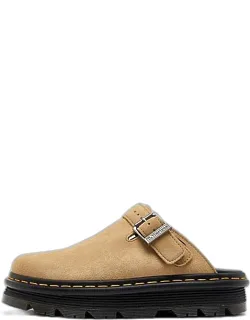 Zebzag Suede Slingback Mule Sandals