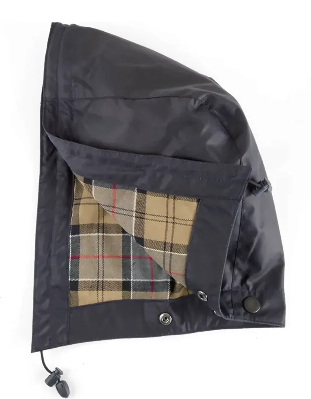 Waxed Cotton Snap-on Hood Jacket