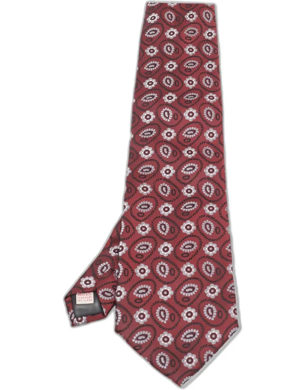 Floral Motif Silk Traditional Tie