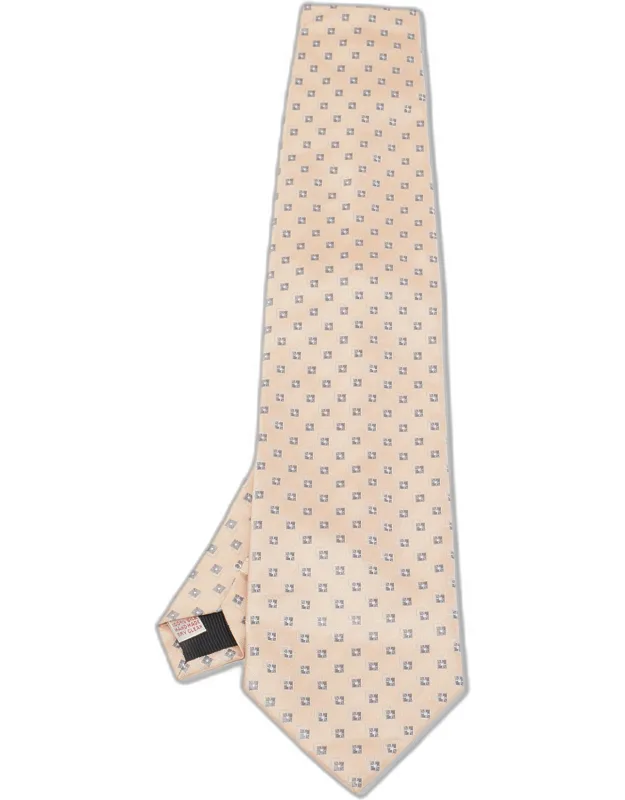 Patterned Silk Traditional Tie