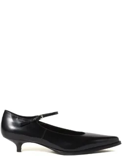 Brushed Leather Pumps